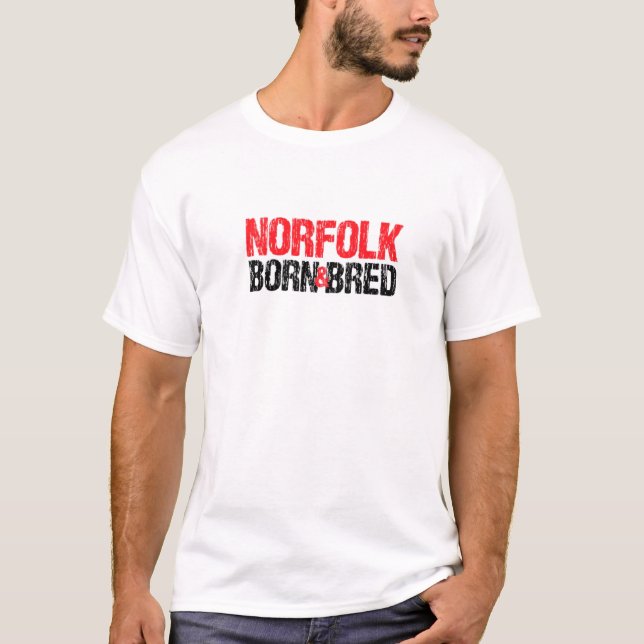 Norfolk Born And Bred Virginia Hometown Va Home St T-Shirt (Front)