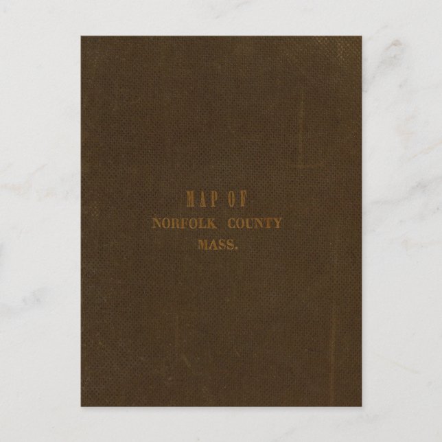 Norfolk County, Massachusetts Postcard (Front)