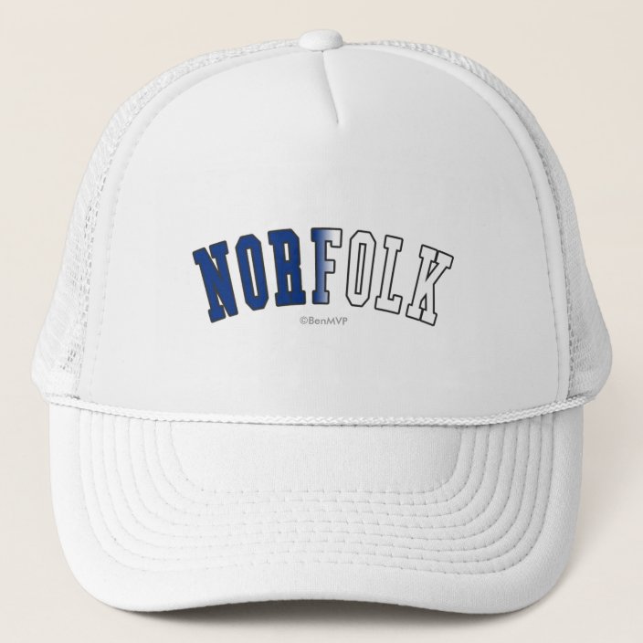 Norfolk in Virginia State Flag Colors Hat