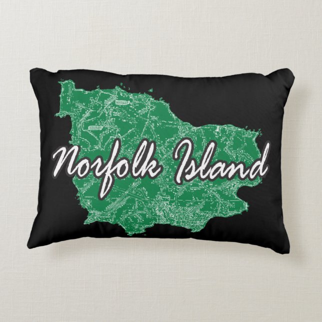 Norfolk Island Accent Pillow (Back)
