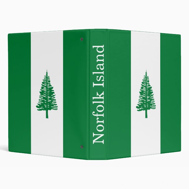 Norfolk Island Flag 3 Ring Binder (Background)