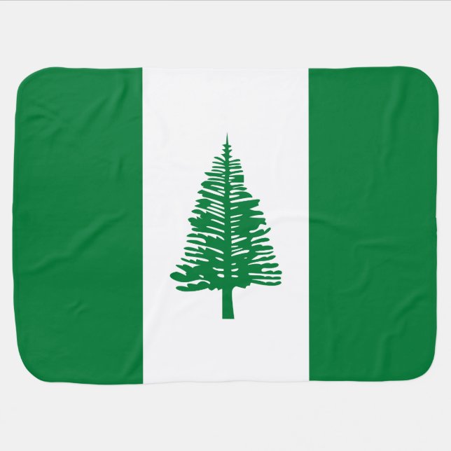 Norfolk Island Flag Baby Blanket (Horizontal)