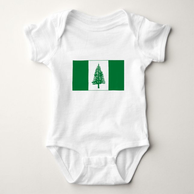 Norfolk Island Flag Baby Bodysuit (Front)