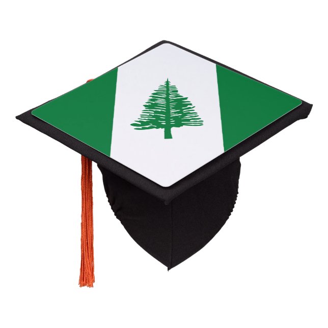 Norfolk Island Flag Graduation Cap Topper (Angled)