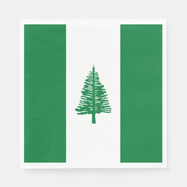 Norfolk Island Flag Napkins (Front)