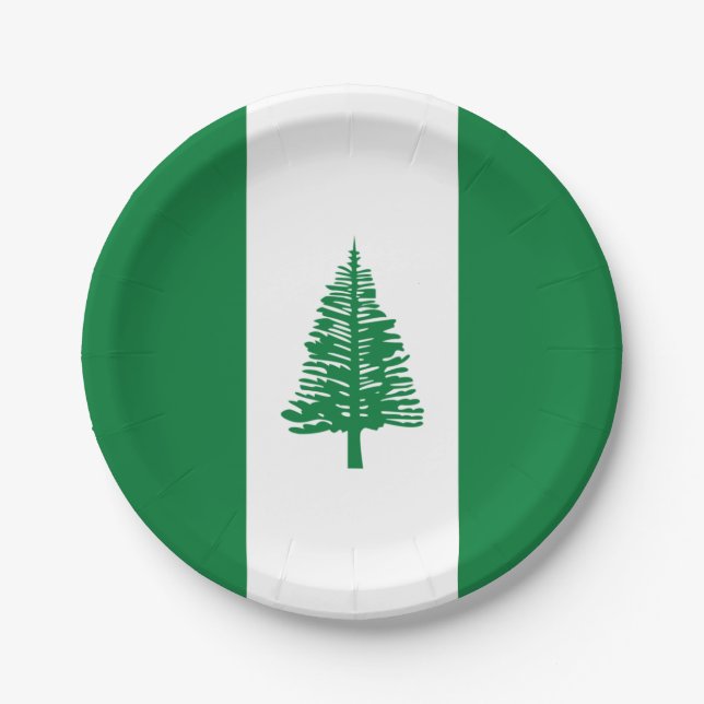Norfolk Island Flag Paper Plates (Front)