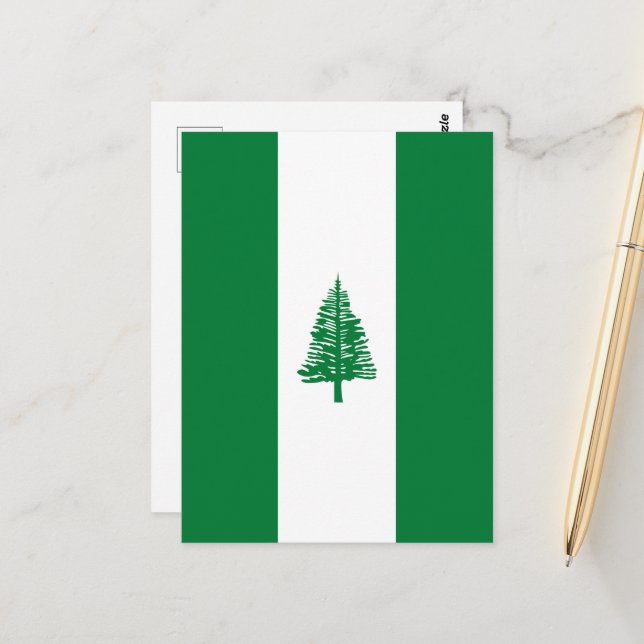 Norfolk Island flag Postcard (Front/Back In Situ)