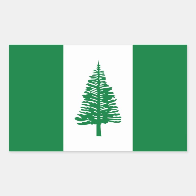 Norfolk Island Flag Rectangular Sticker (Front)