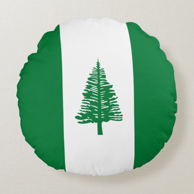 Norfolk Island Flag Round Pillow (Front)