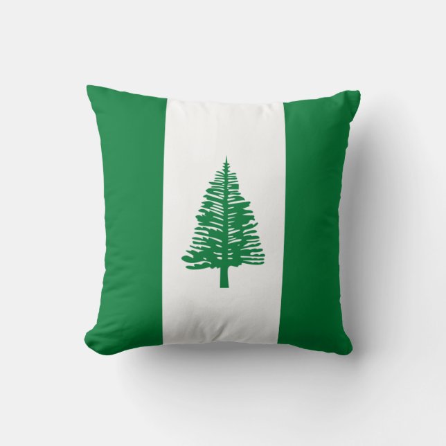 Norfolk Island Flag Throw Pillow (Front)