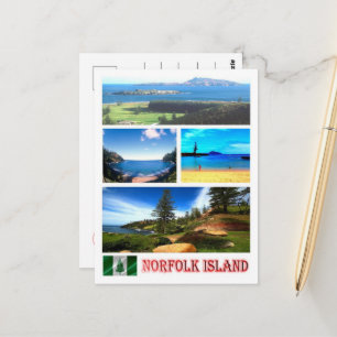 Norfolk Island - Mosaic - Postcard
