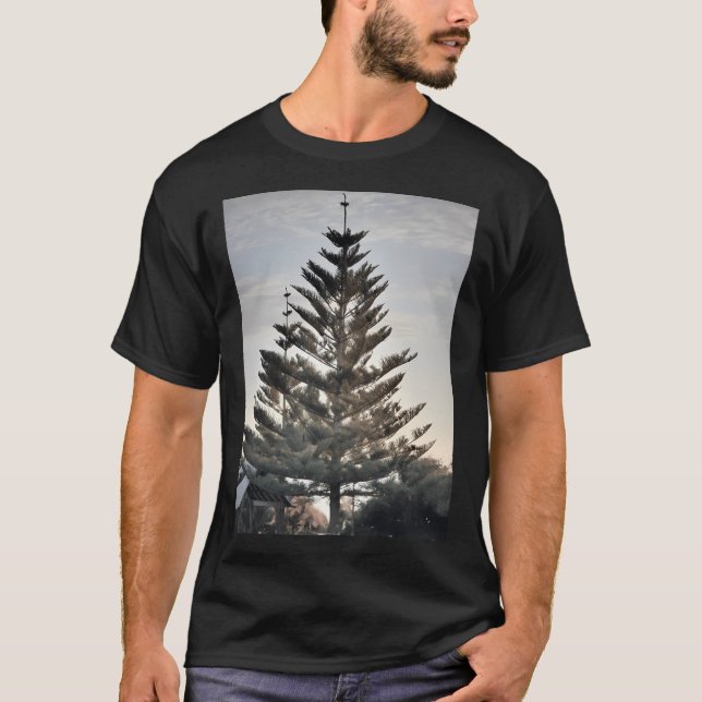 Norfolk Island Pine Trees In Sunset T-Shirt (Front)