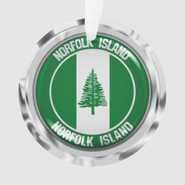 Norfolk Island Round Emblem Ornament (Front)