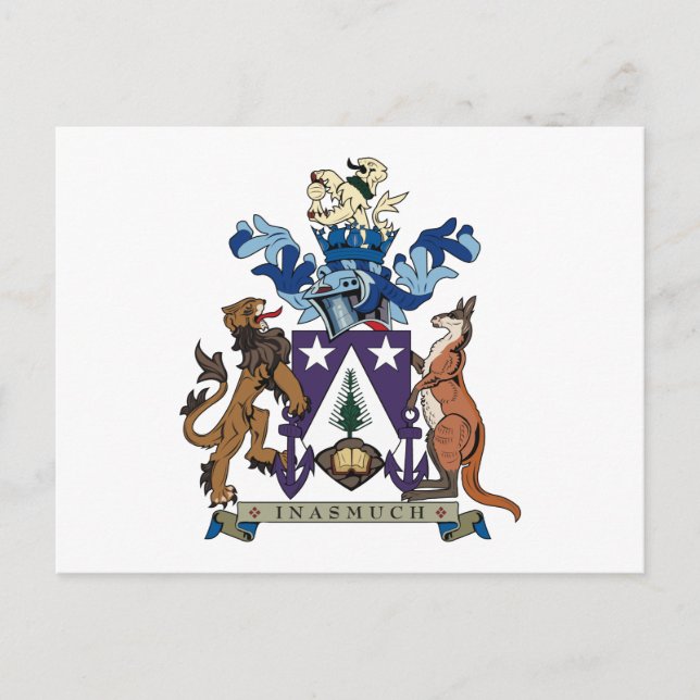 Norfolk Islands Coat of Arms Postcard (Front)