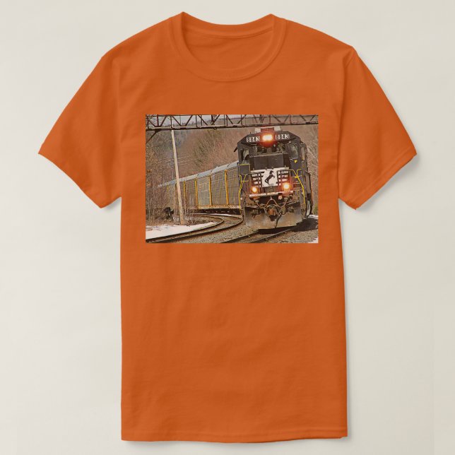 Norfolk Southern 8843 at Fitchburg T-Shirt (Design Front)