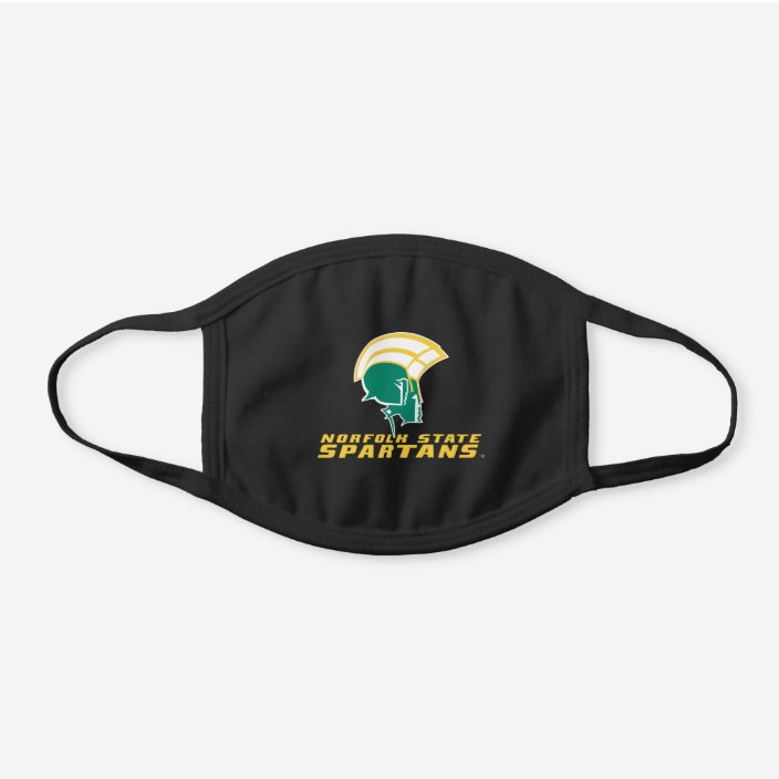 Norfolk State Spartans Black Cotton Face Mask Zazzle Com