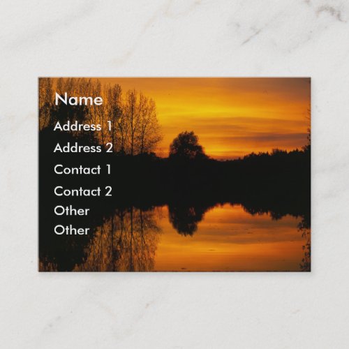 Norfolk Sunset | Business Cards