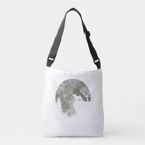 Norfolk Terrier And Moon Halloween Crossbody Bag