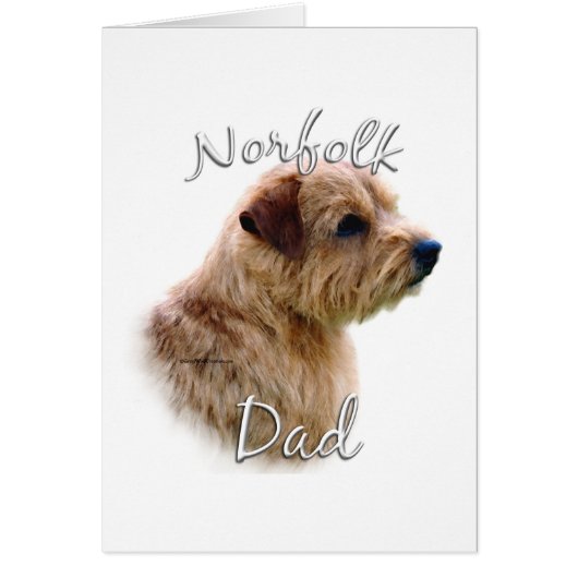 Norfolk Terrier Dad 2 Cards (Front)