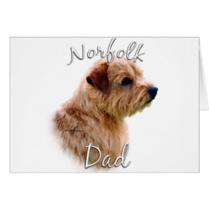 Norfolk Terrier Dad 2 Cards