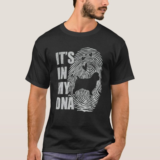Norfolk Terrier DNA Dog Mom Dad Dog T-Shirt (Front)