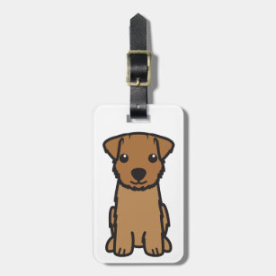 Norfolk Terrier Dog Cartoon Luggage Tag