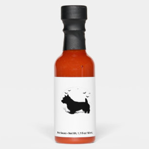 Norfolk Terrier Dog � Halloween Moon Silhouette Cl Hot Sauces