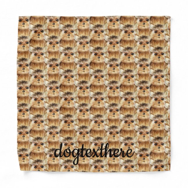Norfolk Terrier Dog Patterned Bandana
