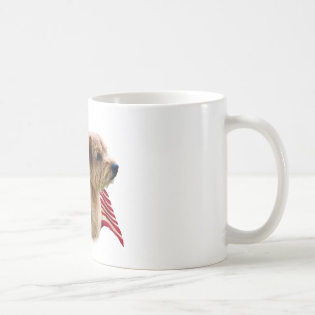 Norfolk Terrier Flag Coffee Mug (Right)
