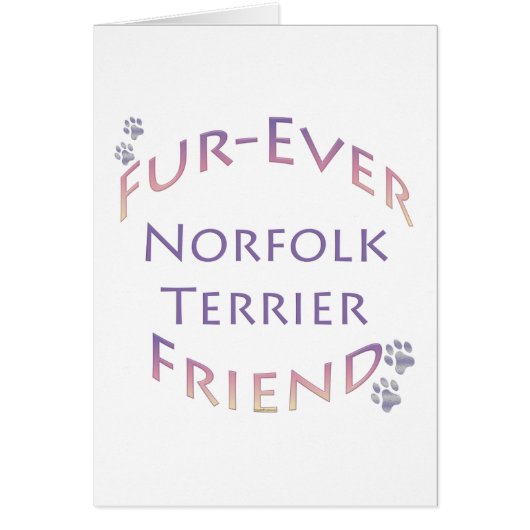 Norfolk Terrier Furever Cards (Front)