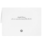 Norfolk Terrier head study Cards (Back Horizontal)