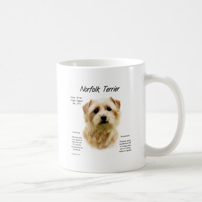 Norfolk Terrier History Design Coffee Mug (Right)