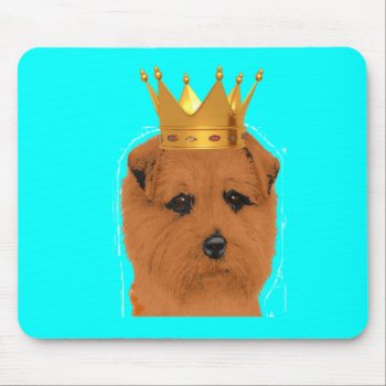 Norfolk Terrier King Mousepad by BarkWithin at Zazzle