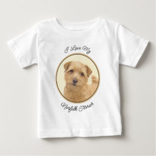 Norfolk Terrier Painting - Original Dog Art Baby T-Shirt