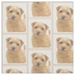 Norfolk Terrier Painting - Original Dog Art Fabric