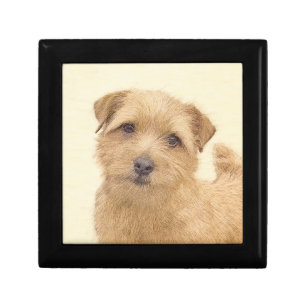 Norfolk Terrier Painting - Original Dog Art Gift Box