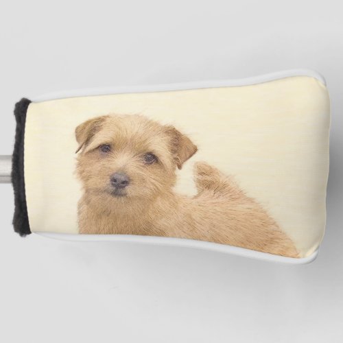 Norfolk Terrier Painting _ Original Dog Art Golf Head Cover