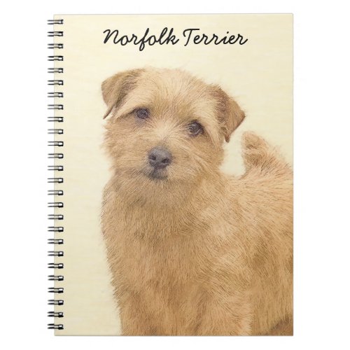 Norfolk Terrier Painting _ Original Dog Art Notebook