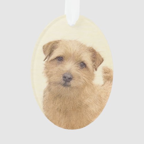 Norfolk Terrier Painting _ Original Dog Art Ornament