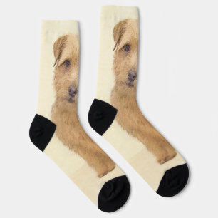 Norfolk Terrier Painting - Original Dog Art Socks