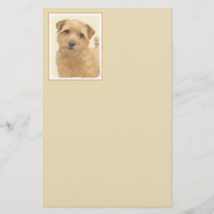 Norfolk Terrier Painting - Original Dog Art Stationery