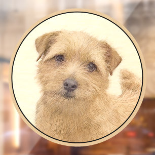 Norfolk Terrier Painting - Original Dog Art Window Cling