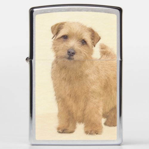 Norfolk Terrier Painting _ Original Dog Art Zippo Lighter