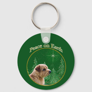 Norfolk Terrier Peace Keychain