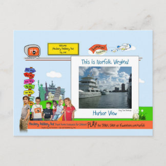 Norfolk, VA! Habor View Postcard