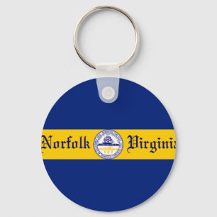 Norfolk (Virginia) City flag Keychain