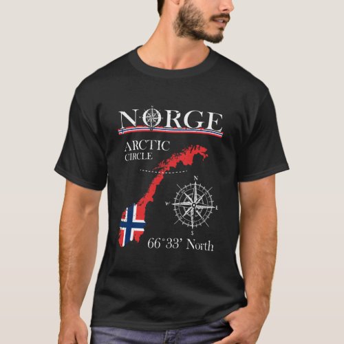 Norge Arctic Circle Polar North Norway Norwegian F T_Shirt
