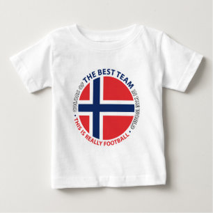 Norge Norway Art Shield Baby T-Shirt