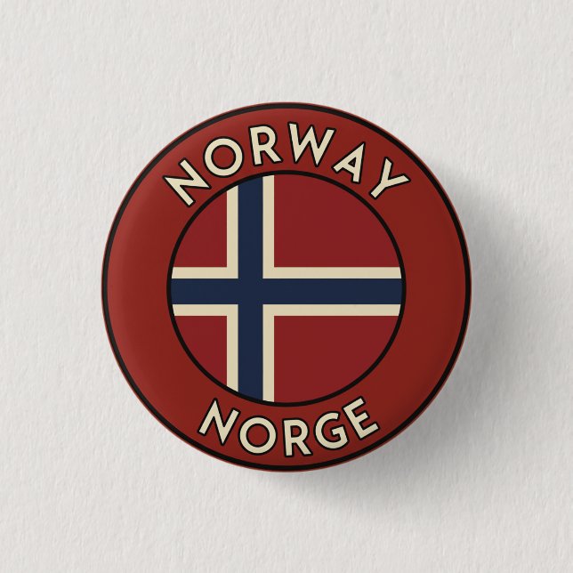 Norge Norway Button (Front)