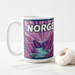 Norge Norwegian Geirangerfjords Coffee Mug